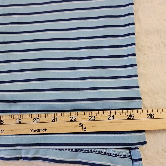 Blue Striped Polo Shirt for Men - Picture 4 of 10